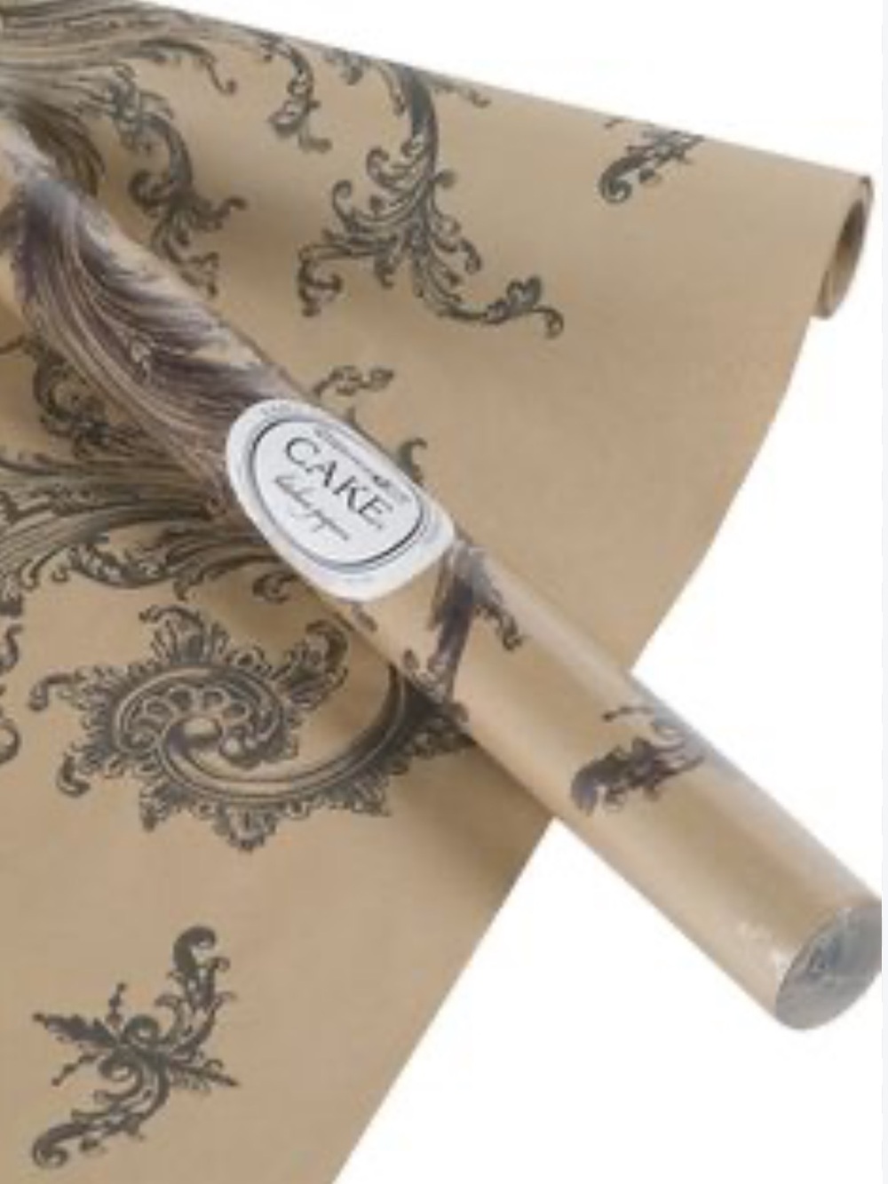 CAKE VINTAGE➕NWT Damask Ornate Paper Table Runner